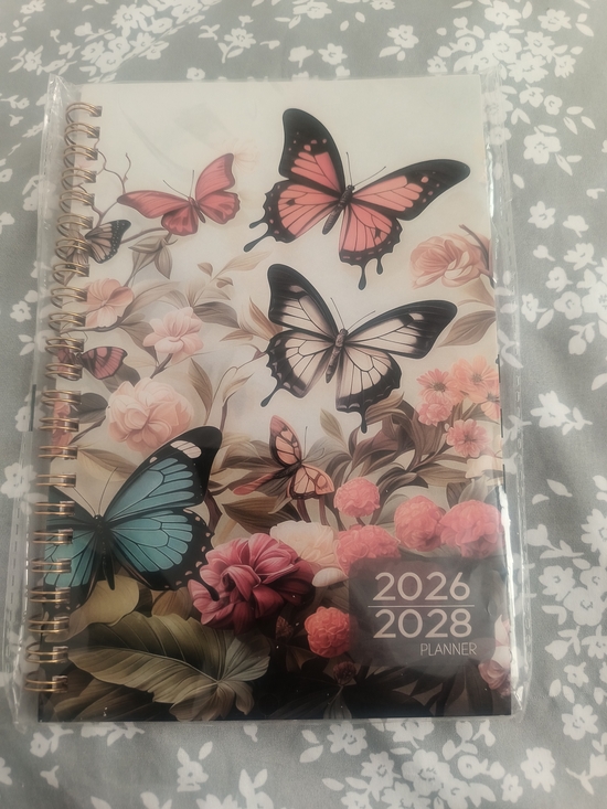Other - NEW IN PACKAGE Butterfly Floral 2026-2028 Spiral Planner